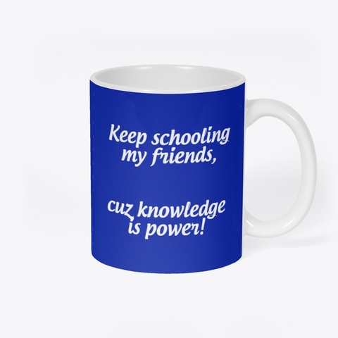 Gettin Fishy Mug! Royal Blue T-Shirt Back