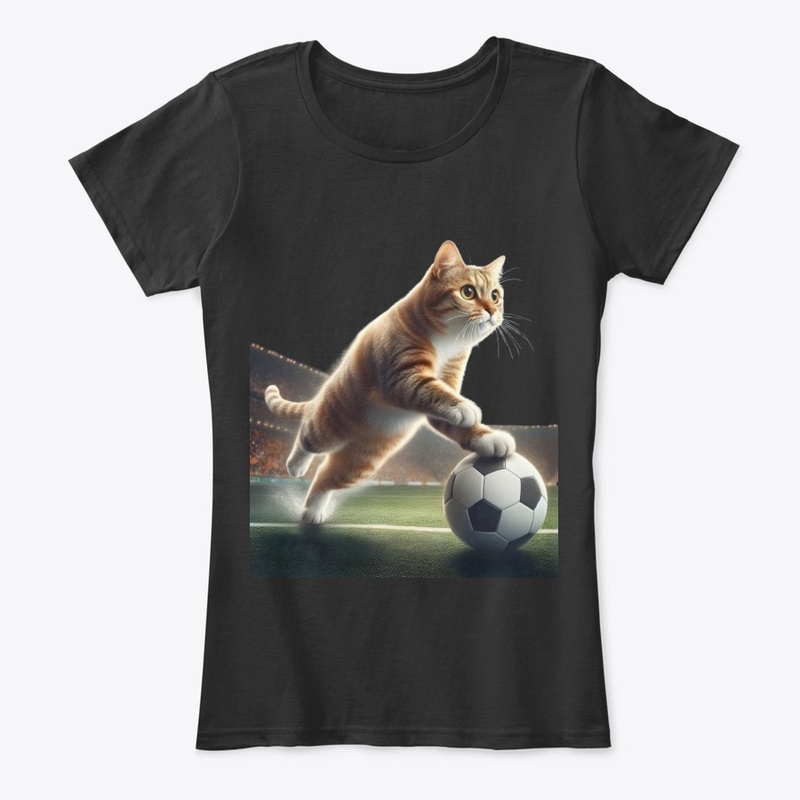 cat fifa football tee design
