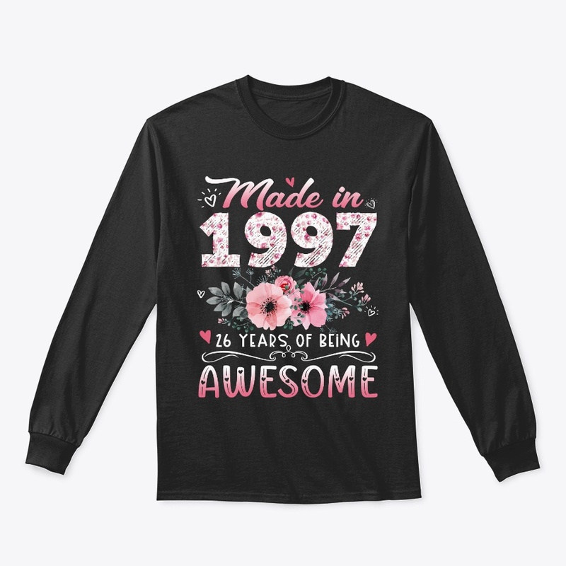 Made In 1997 Floral 26th Birthday