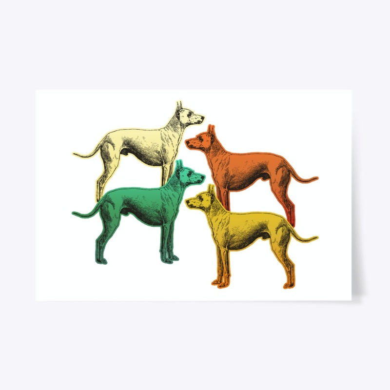 Vintage Retro Great Dane For Dog Lover