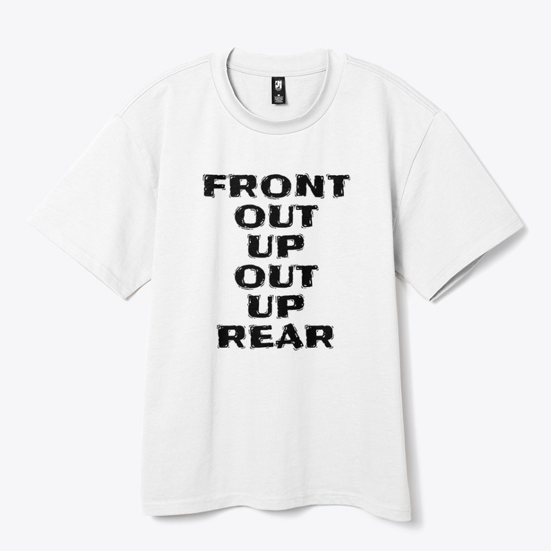 Front Out Up Out Up Rear - Heavy Tee - Heavy Tee - Heavy Tee - Heavy Tee