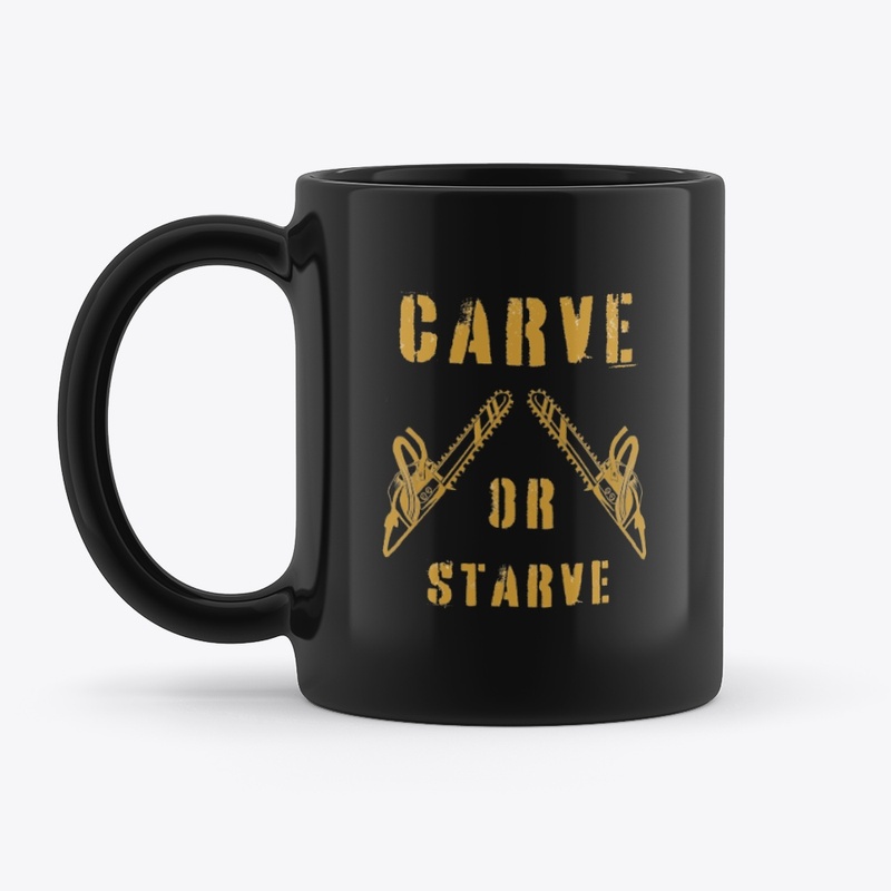 carve or starve black and gold
