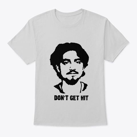 Isai Don't Get Hit Light Steel áo T-Shirt Front