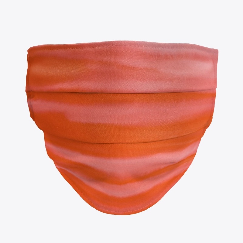 Peach Watercolor Face Mask