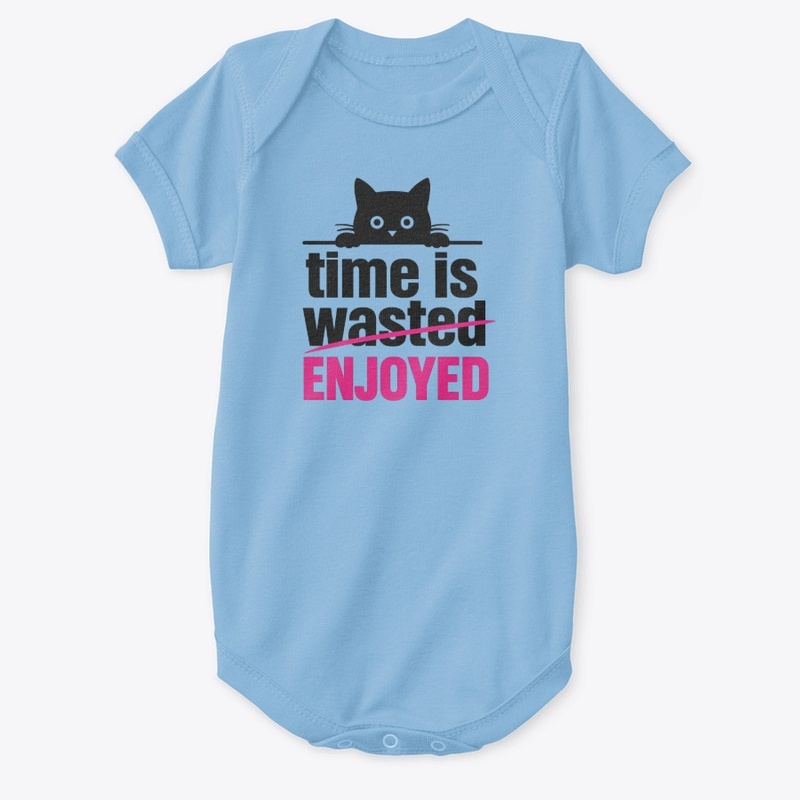 time enjoyed cat t-shart design