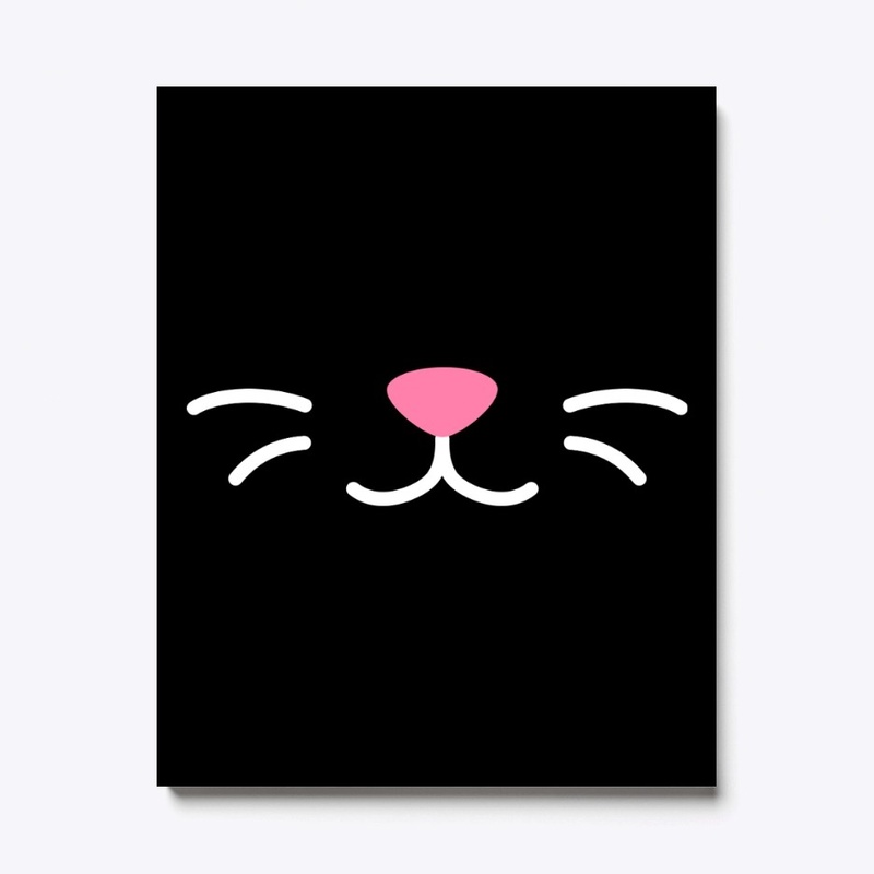 Cat lips face white
