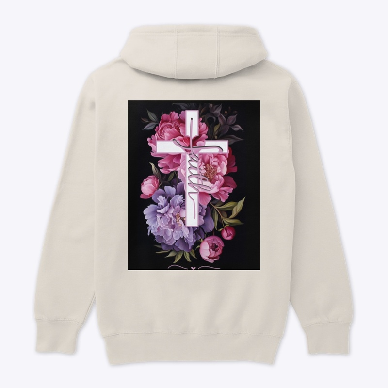 Floral Faith Cross Mauve