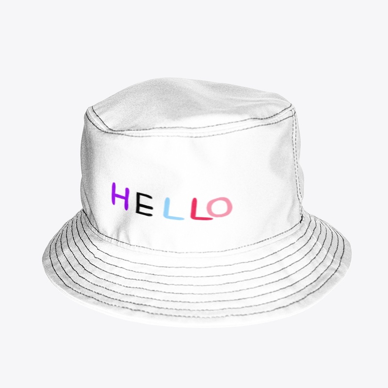 'HELLO' BUCKET HAT