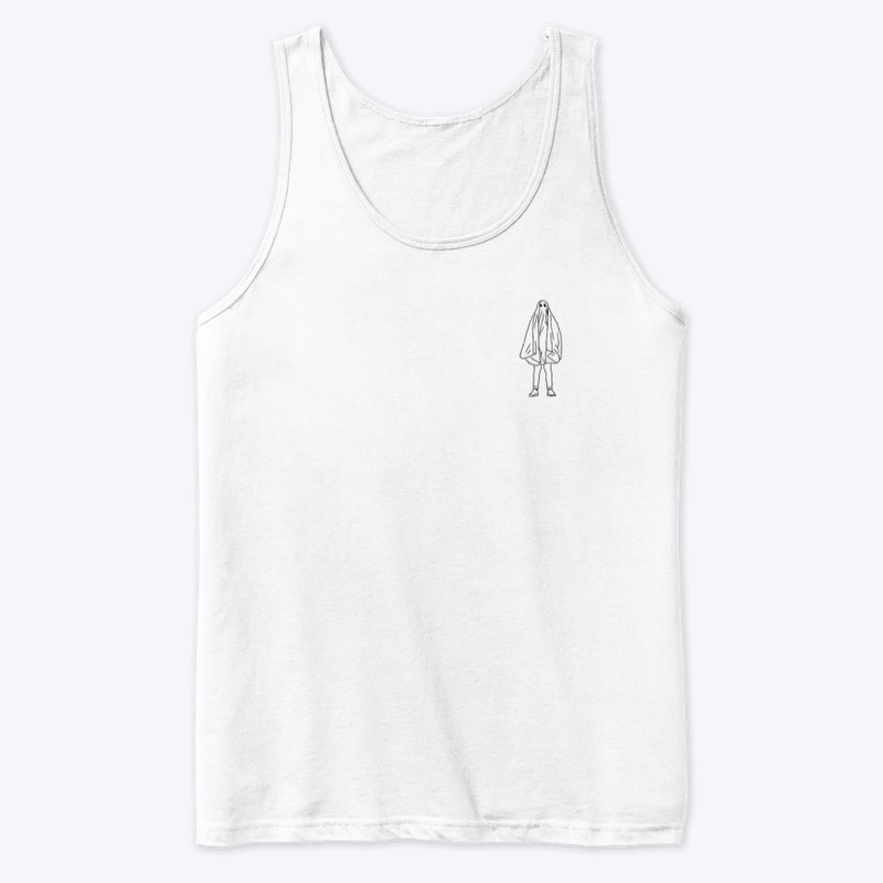 Small Icon Ghostie Black on White