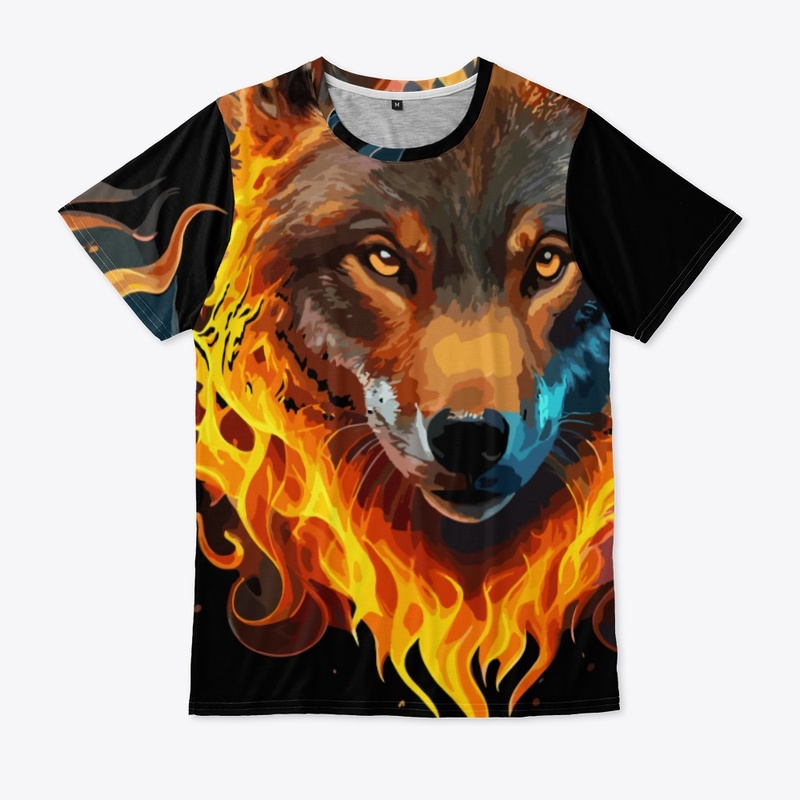 T-shirts Fire Lion