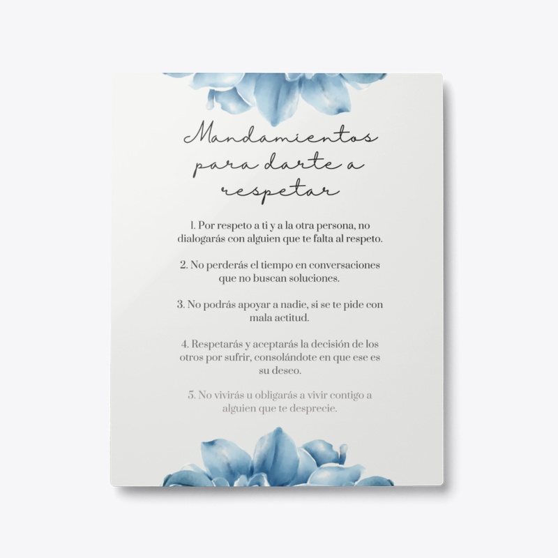 Mandamientos Para Darte a Respetar