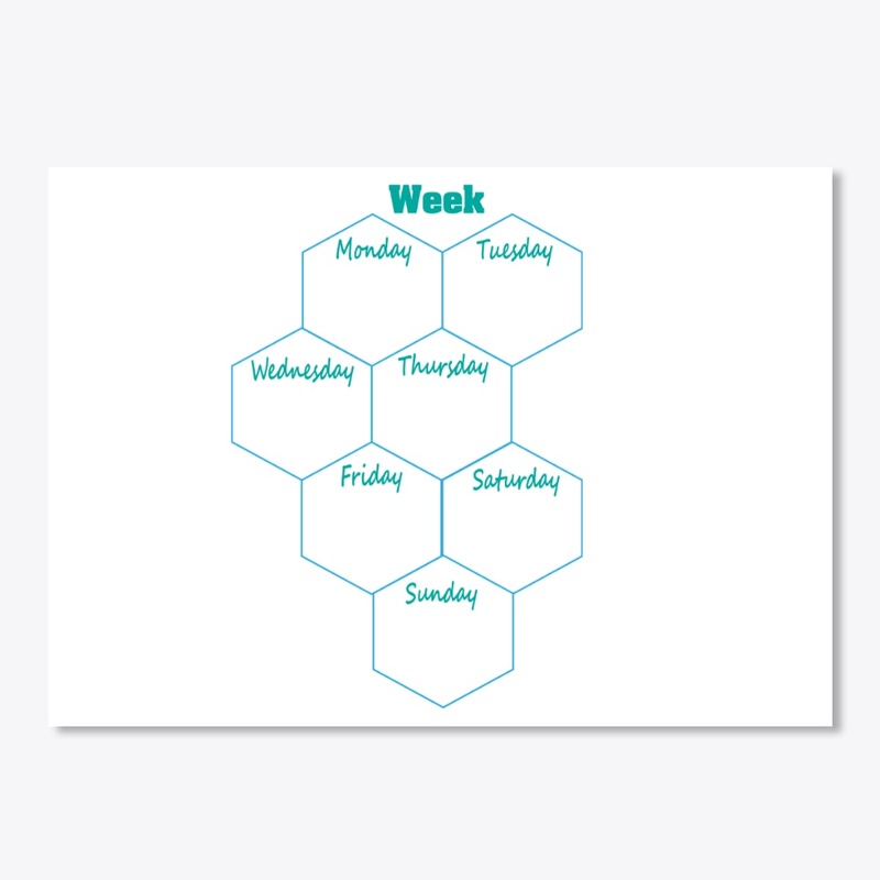 Schedule of days of the week