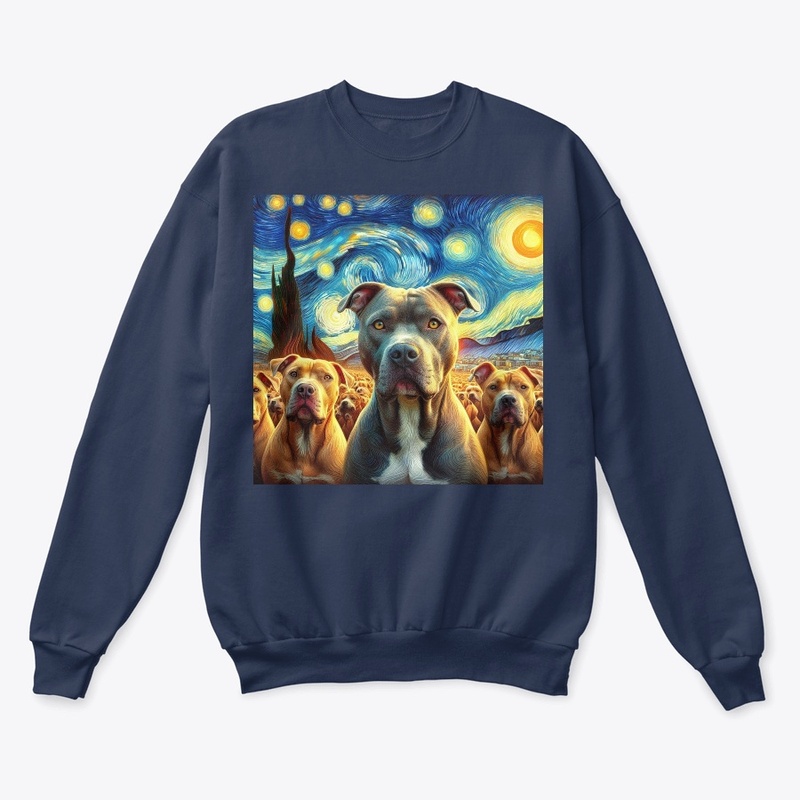 Pitbulls Starry Night