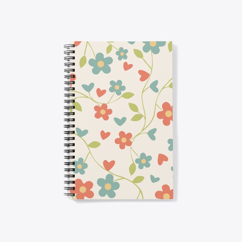 Beautiful Flowery Notebook