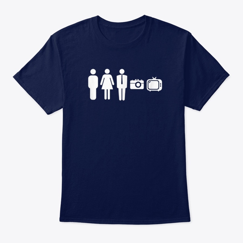 Person Woman Man Camera TV T-Shirt