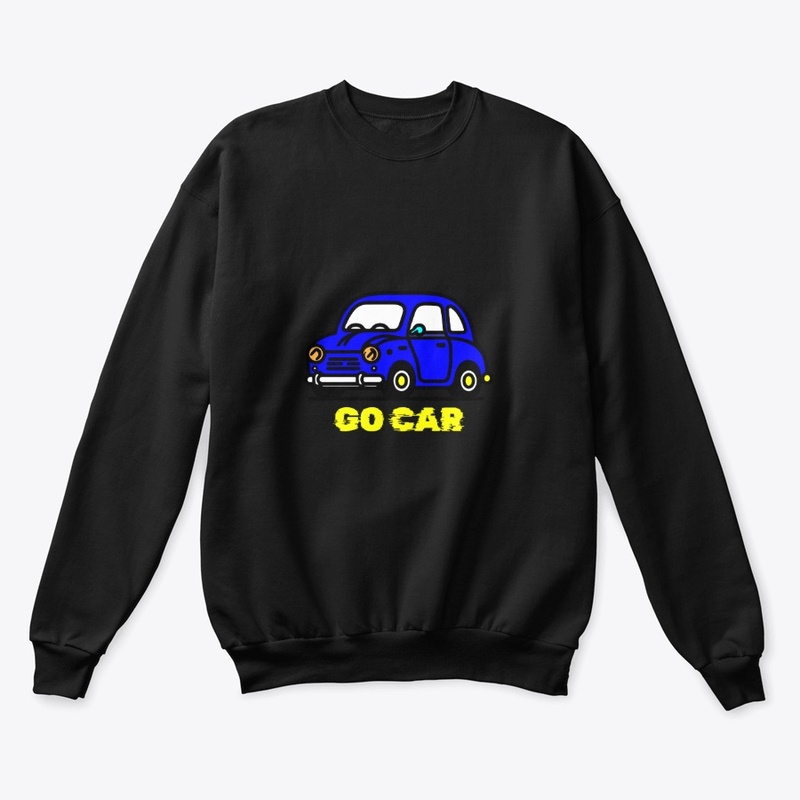 Blue Cartoon Car Go Gear