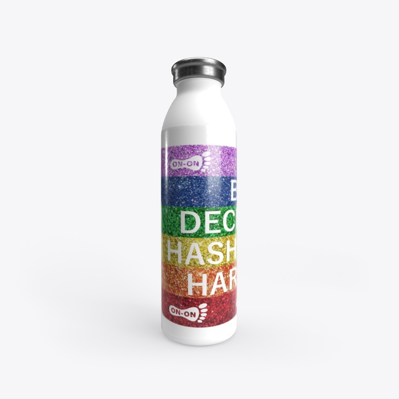 Rainbow Glitter Water Bottle