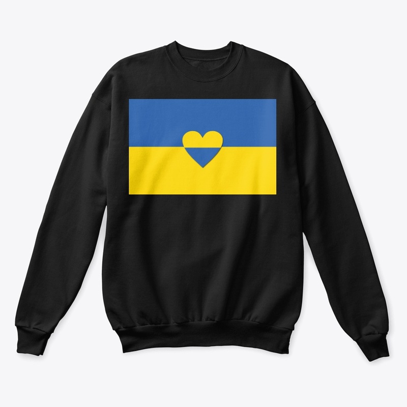 Ukrainian Flag with Heart