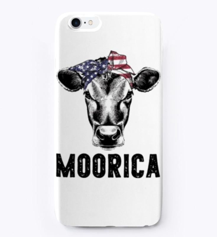 Vintage Cow Moorica 4th of July T Shirt