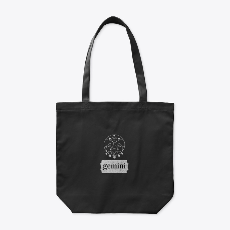 Gemini zodiac sign in light grey