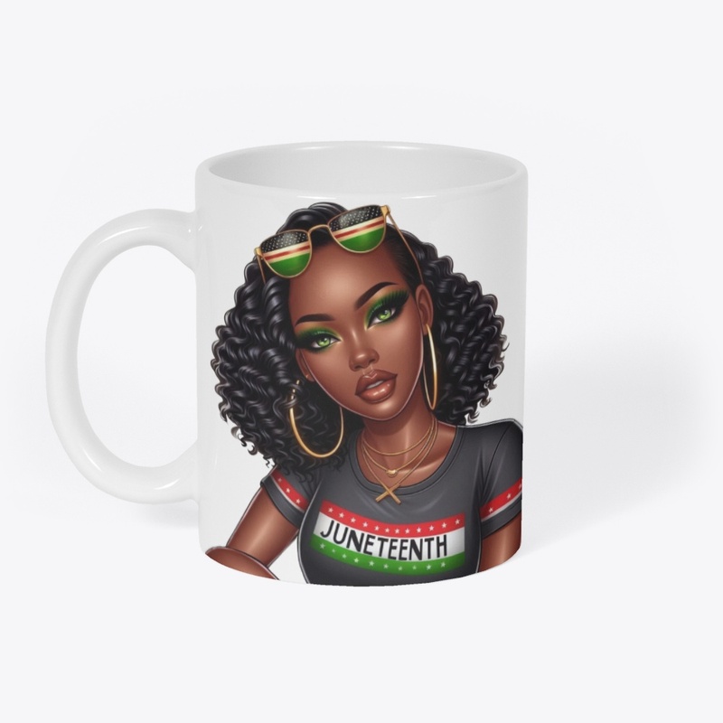 Juneteenth Ceramic Mug, (11oz)