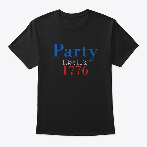 4 Th Of July Independence Day Noo7r Black T-Shirt Front