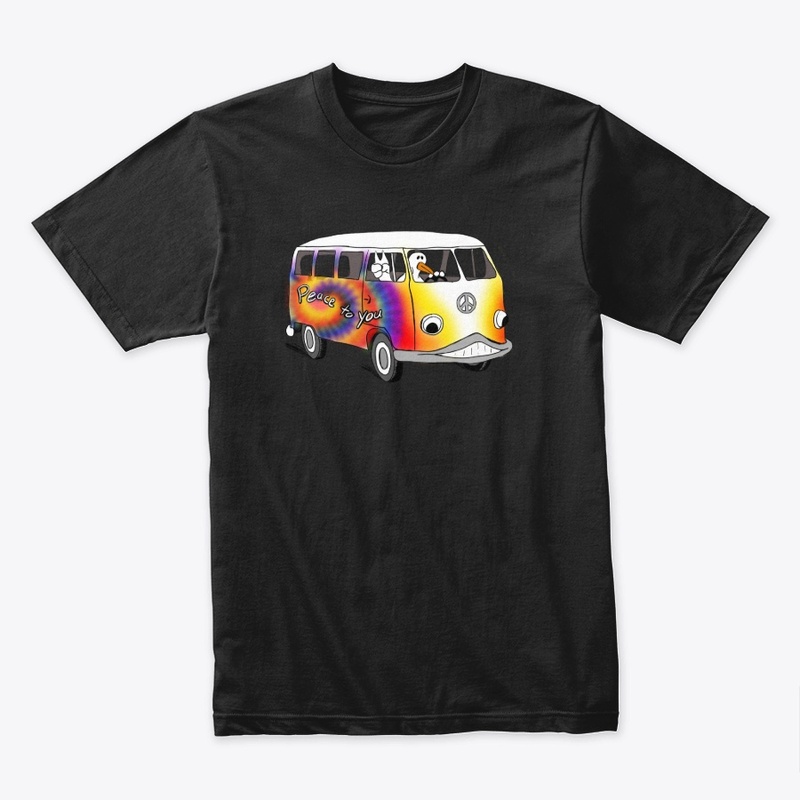 Dudley in the Peace Van