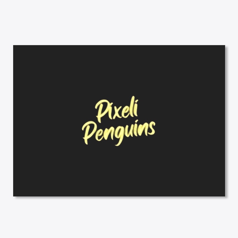 Pixeli Penguin Text Design