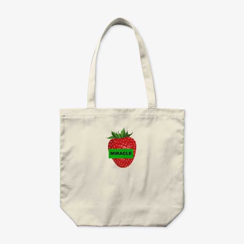 Strawberry Organic Tote Bag
