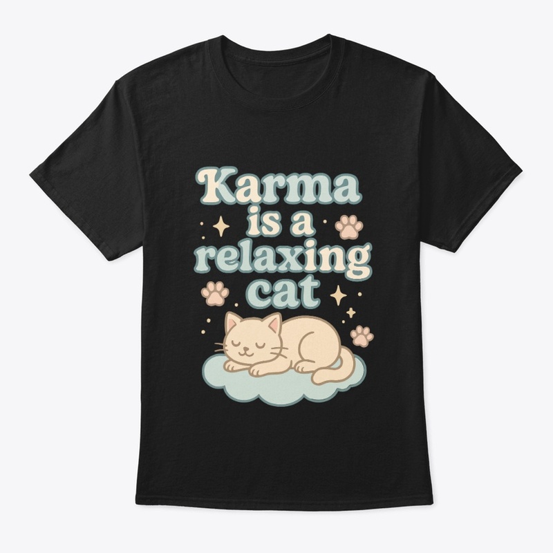 Karma Is a Relaxing Cat Vintage Gift