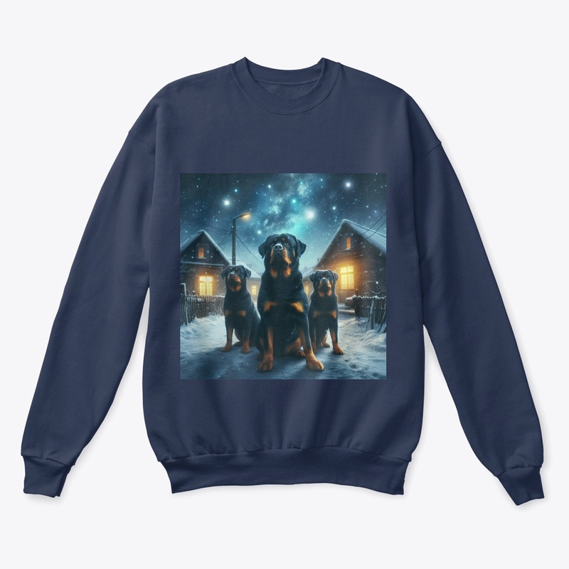 Rottweiler's Winter Night