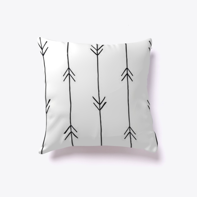 Line Arrow Pillow