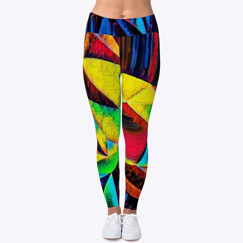 Abstract Rainbow Glass