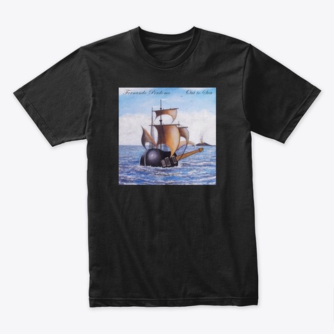 Out To Sea 1 T Shirt  Black T-Shirt Front