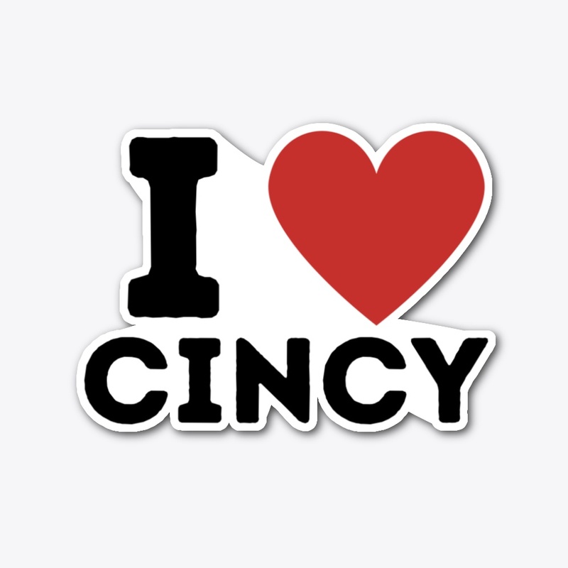 I Love Cincy Sticker 