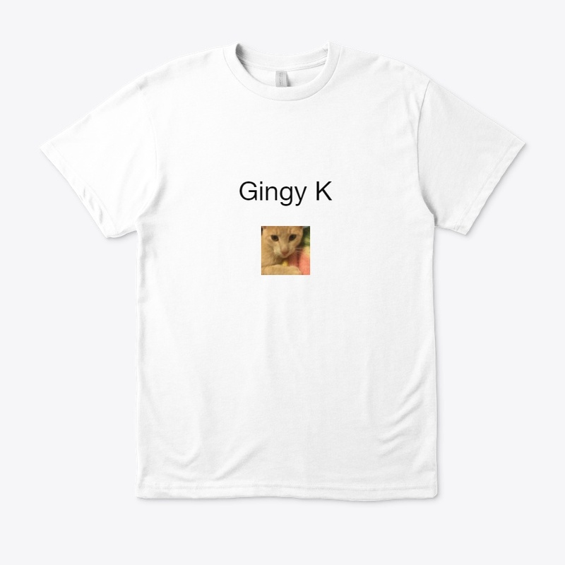 Gingy K T-shirt and white hoodie
