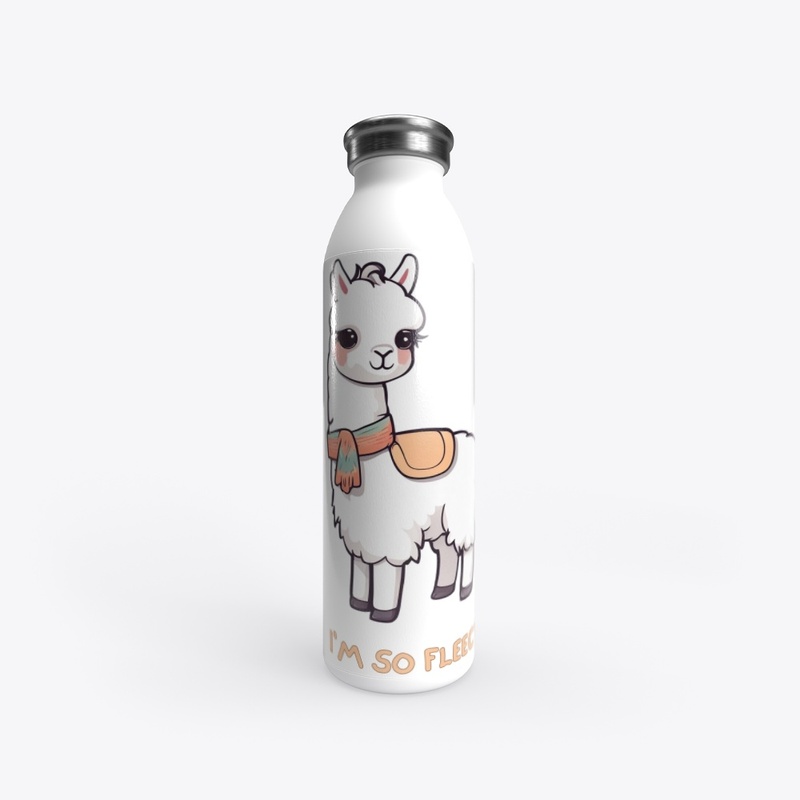Cute Llama with Scarf & Saddle