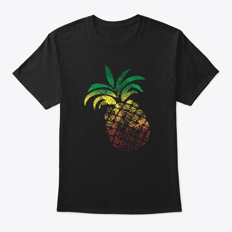 Pineapple Retro Jamaican Caribbean Vibe