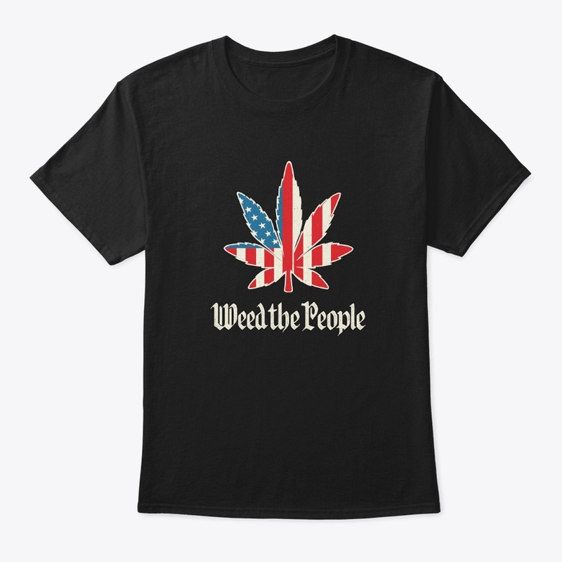 Weed the People – Patriotic Leaf Tee