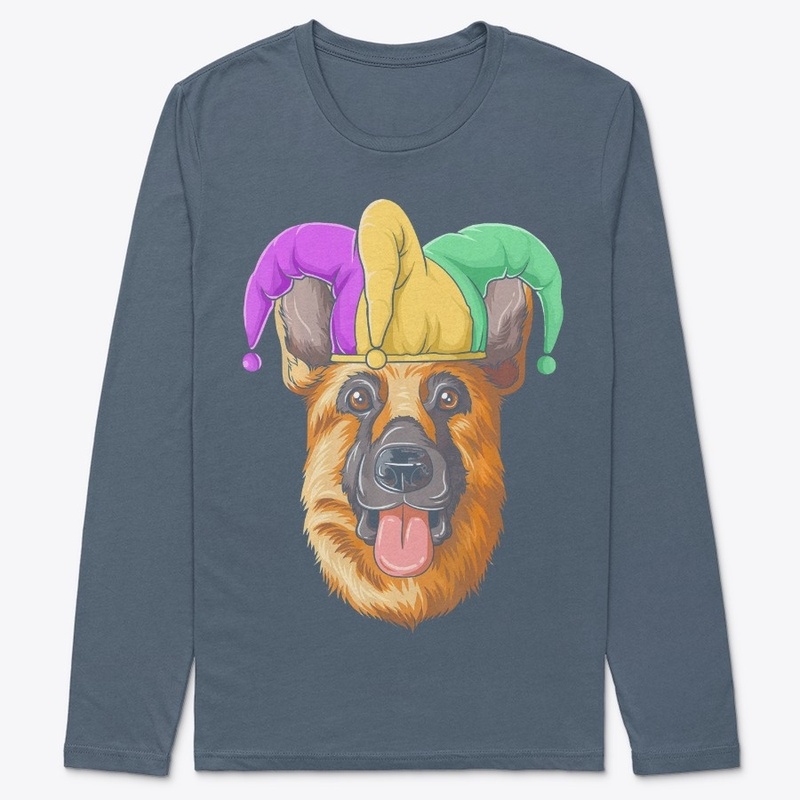 Mardi Gras German Shepherd Carnival Hat