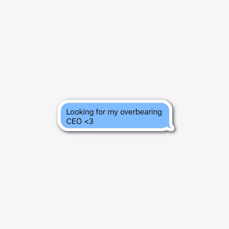 CEO Sky Blue Sticker