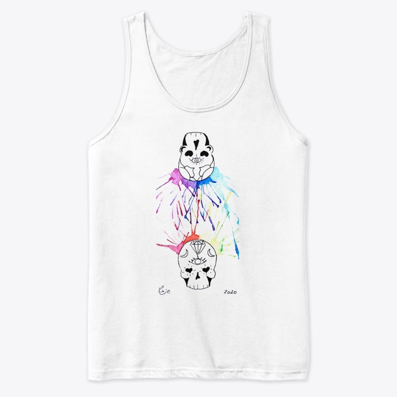 Rainbow Love Skulls