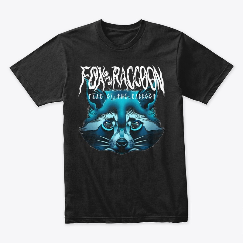 Raccoon Tee Black
