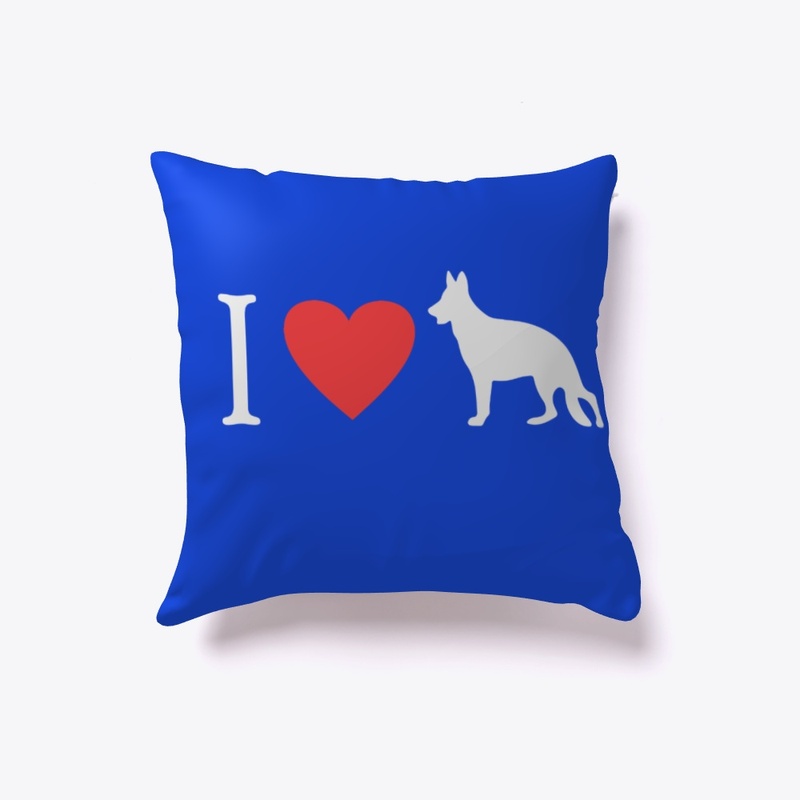 I love German Shepherds Red Heart 