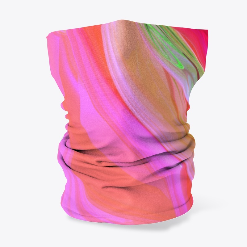 Fluorescent Tie-Dye with Green Accents