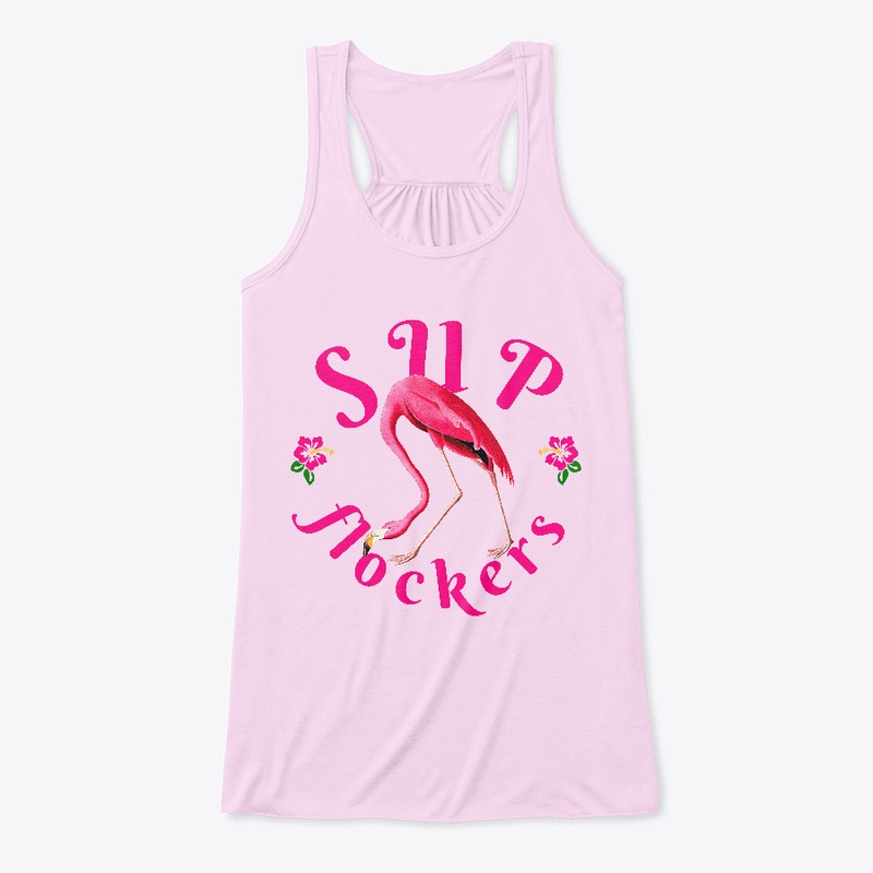 Tank Tops Vintage Funny Flamingo