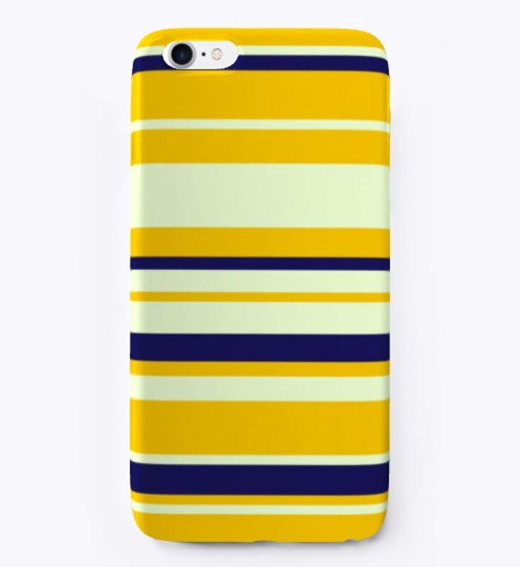 Yellow Blue Abstract Stripes