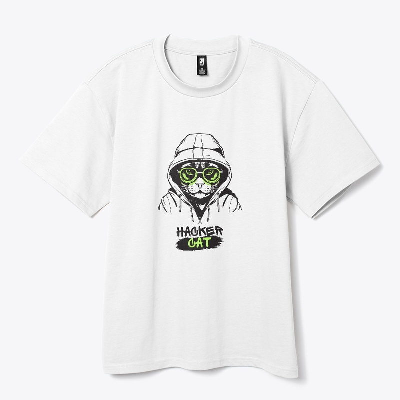 Cat hacker t-shirt