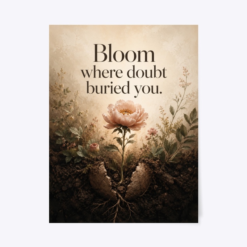 Bloom From Doubt Wall Art