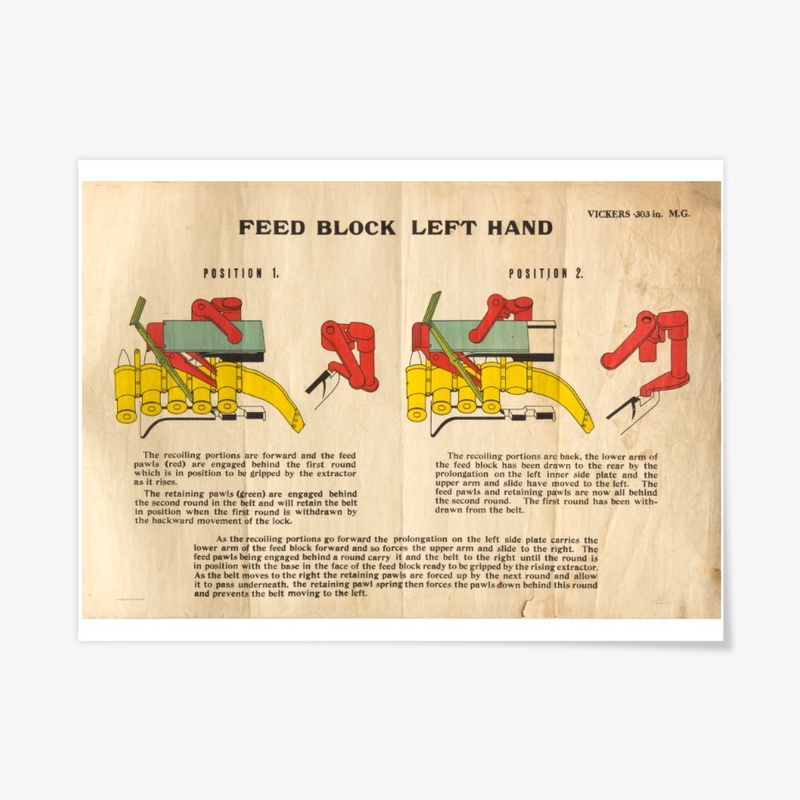 Vickers MG Poster - 194x Feedblock LH